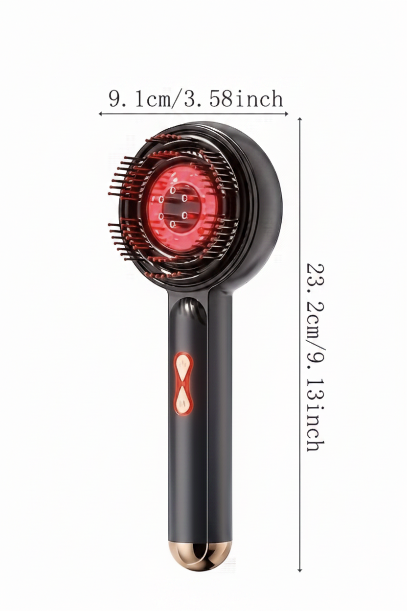 Black Massager – Exact Measurement Layout